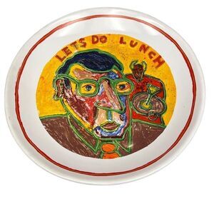 Chaleur By Dan May Let’s Have Lunch Collectible Plate Dinner Spaghetti Plate